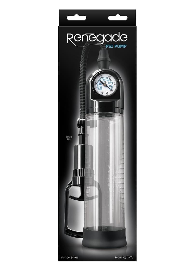 Renegade Psi Pump Built-In Pressure Gauge 8 Inch Cylinder by 2.5 Inch Wide