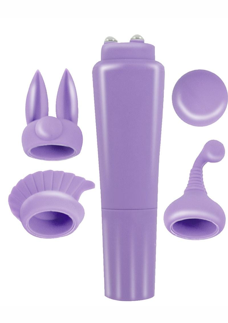 Intense Clit Teaser Kit Purple Mini Massager Silicone Vibrating