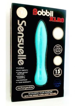 Sensuelle Bobbii Xlr8 Turbo Boost Vibrator Waterproof  Electric Blue