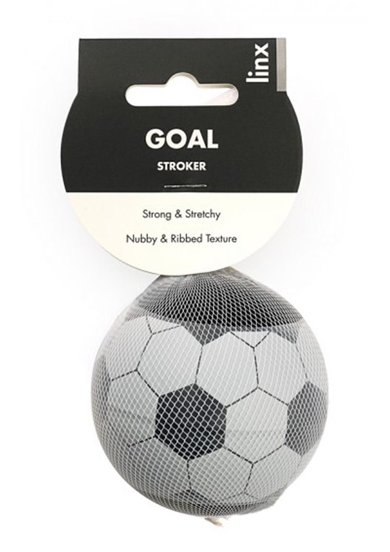 Linx Goal Stroker Ball Masturbator - Clear/Black