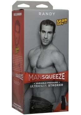 Man Squeeze Randy Ultraskyn Stroker Variable Pressure Anal Masturbator Textured Flesh