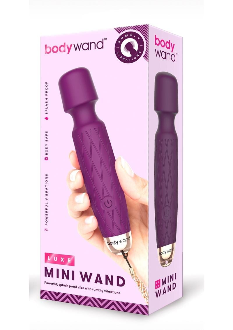 Bodywand Luxe Mini Wand Powerful Vibration  Massager Splash Proof  Purple