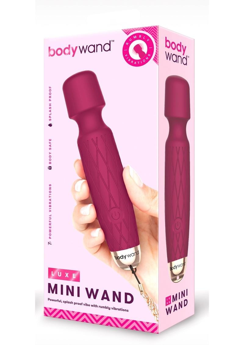 Bodywand Luxe Mini Wand Powerful Vibration  Massager Splash Proof  Pink