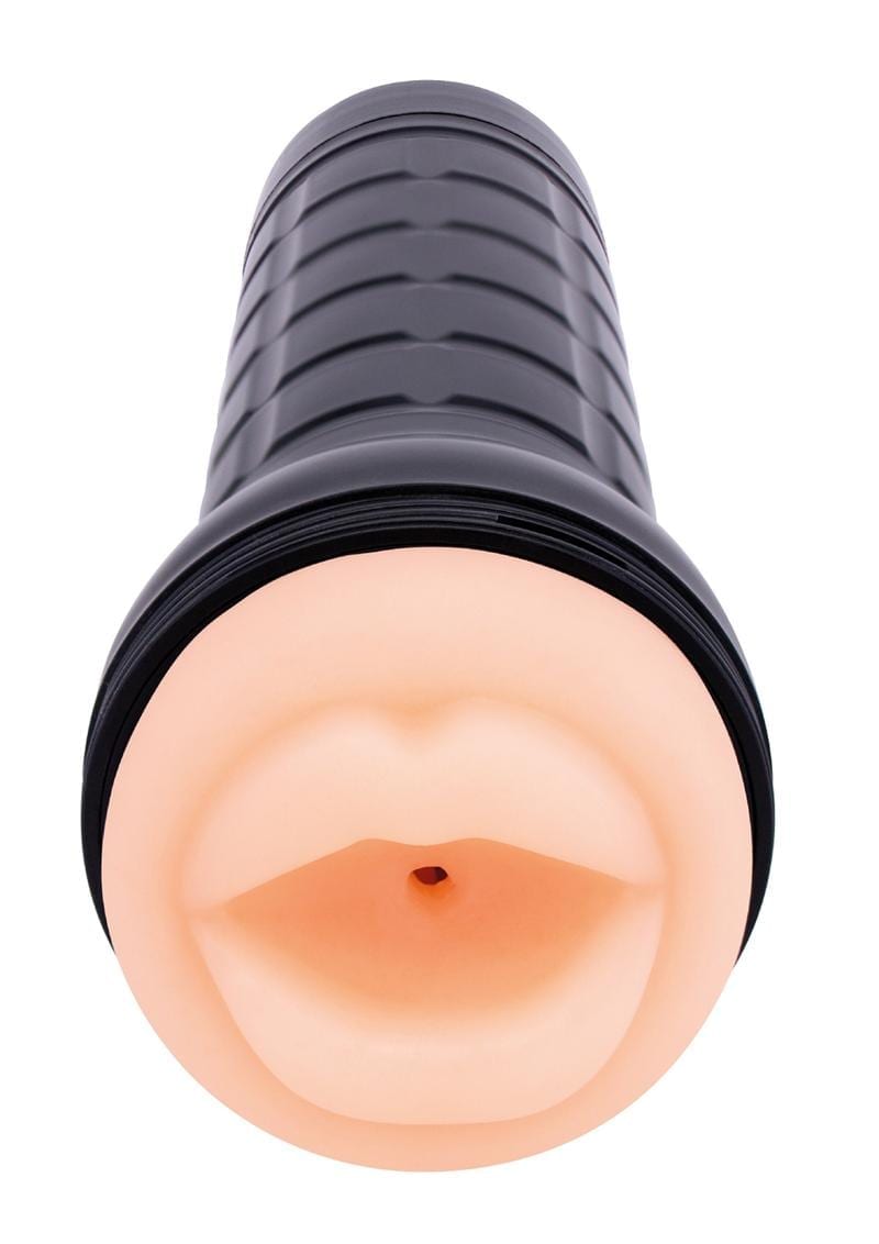 Dee Lite Mouth  Masturbator Textured Love Tunnel Non Vibrating Waterproof Flesh