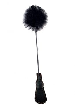 Orange is the New Black Riding Crop and Feather Tickler Black