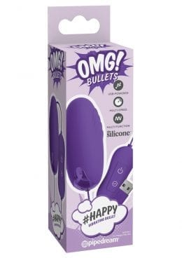 Omg Bullets Happy Vibrating Bullet Purp
