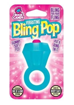 Rock Candy Bling Pop Ring Blue