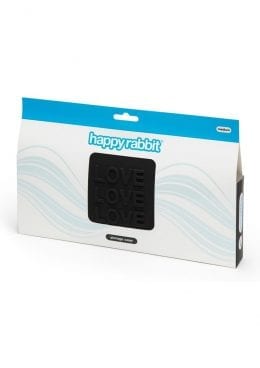 Happy Rabbit LOVE Silicone Storage Zip Bag - Medium - Black