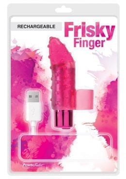 Powerbullet USB Rechargeable Frisky Finger Bullet Multi Speed Waterproof Pink
