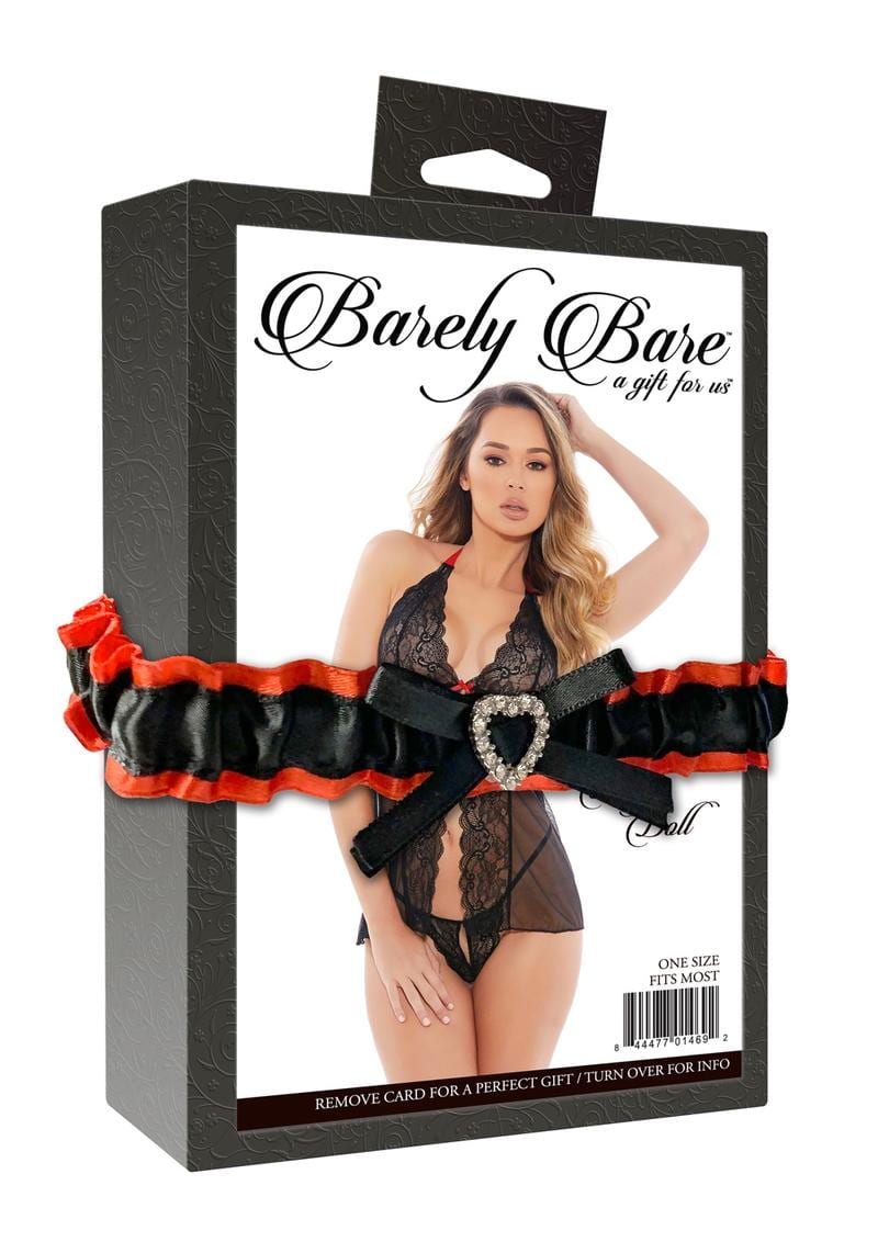 Barely B Open Front Baby Doll Black