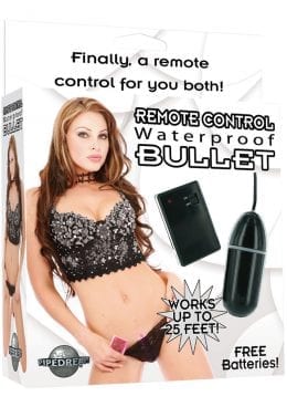 Remote Control Bullet Waterproof 3.25 Inch Black