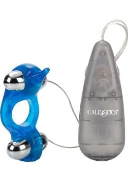 Diving Dolphin With Removable Vibrating Bullets Blue