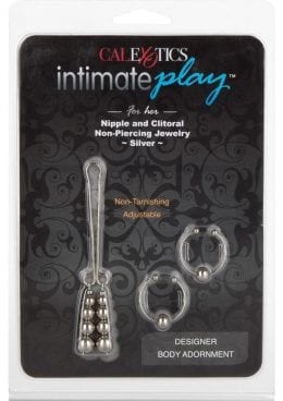 Nipple and Clitoral Non Piercing Body Jewelry Silver