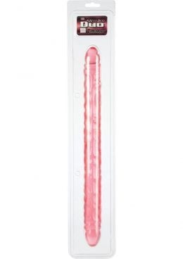 Translucence Slim Jim Duo Double Dong 17 Inch Pink