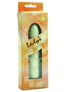 LADYS CHOICE 5 INCH PLASTIC VIBRATOR IVORY