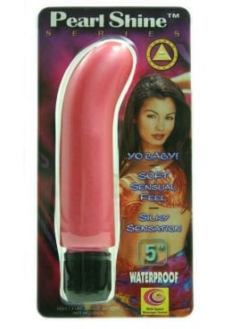 PEARL SHINE GSPOT 5 INCH VIBRATOR PINK WATRPROOF