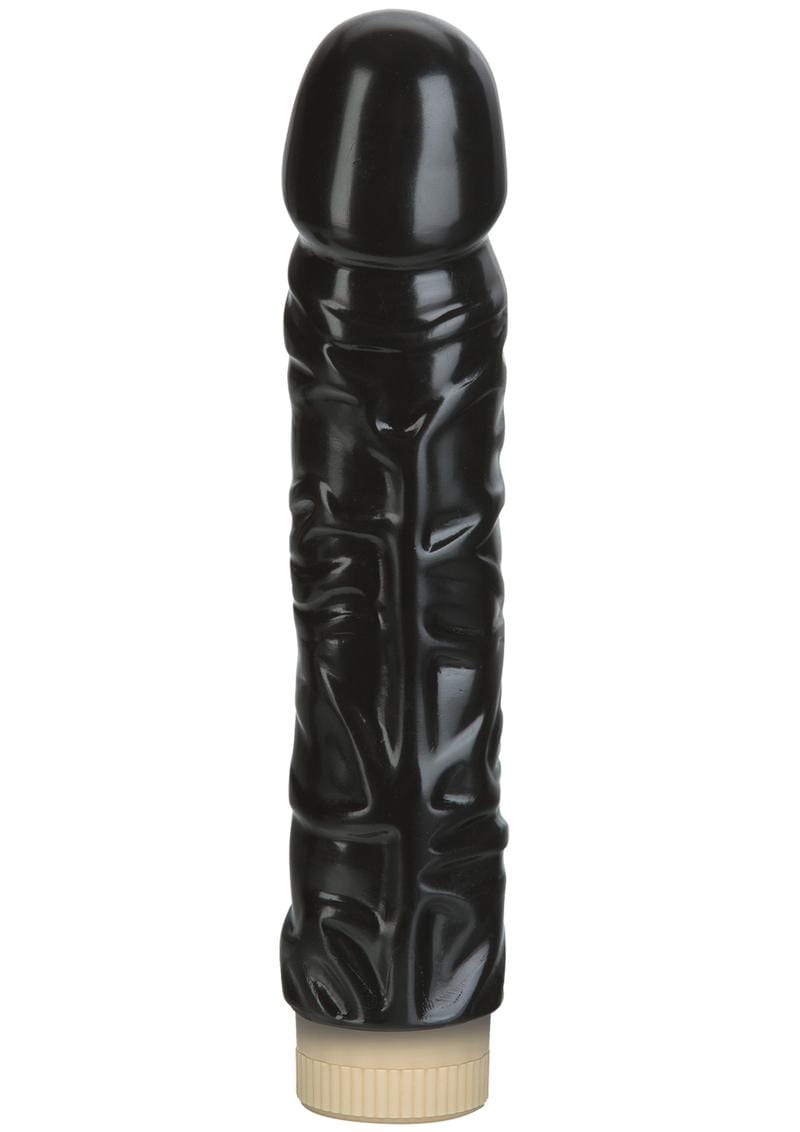 Quivering Cock Vibrator With Sleeve Sil A Gel 7 Inch Black