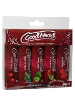 Goodhead Oral Delight Gel Assorted Flavors 5 Pack 1 Ounce