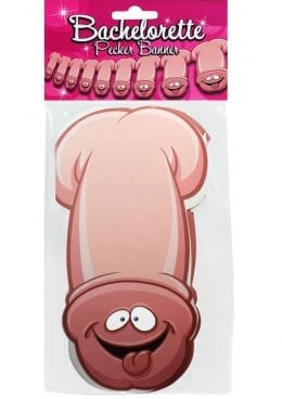 Bachelorette Pecker Banner Novelty Item