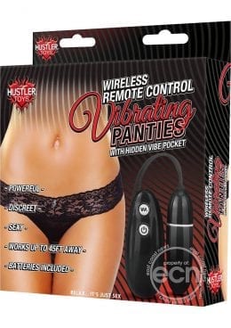 Wireless Remote Control Vibrating Panties Black Medium To Large