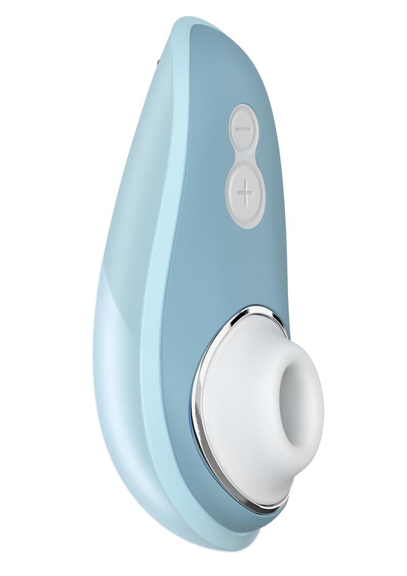 Womanizer Liberty Silicone USB Rechargeable Clitoral Stimulator Waterproof Powder Blue 4.09 Inch
