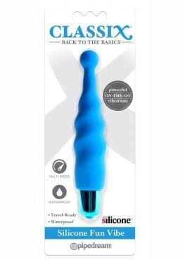 Silicone Fun Vibe Blue Waterproof Multi Speed