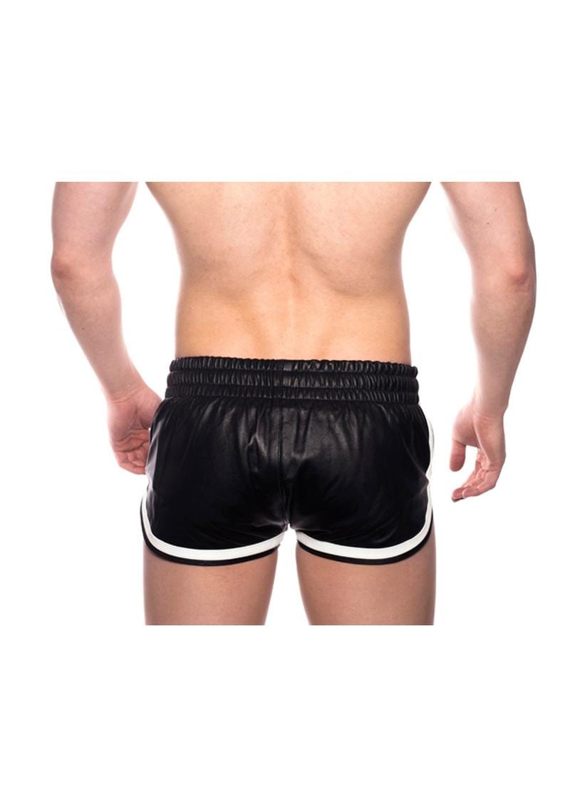 Prowler Red Leather Sport Shorts Wht Xl