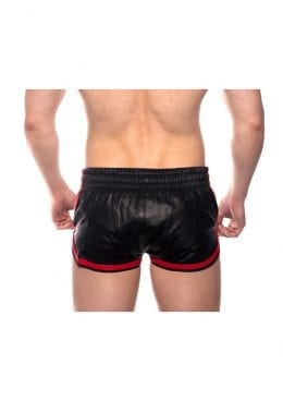 Prowler Red Leather Sport Shorts Redxxxl