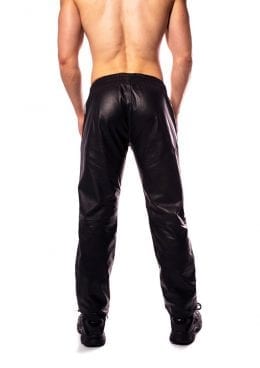 Prowler Red Leather Joggers Wht Lg