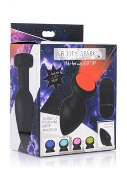Booty Sparks Silicone Vibe Led Plug Lg