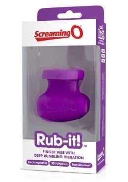 Rub It Silicone USB Rechargeable Massager Waterproof Purple