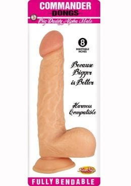 Commander Dongs Big Daddy Alpha Male Dildo With Balls 8in - Vanilla
