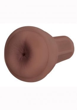 Mistress Natalia Vibrating BioSkin Dual Density Stroker - Ass - Chocolate