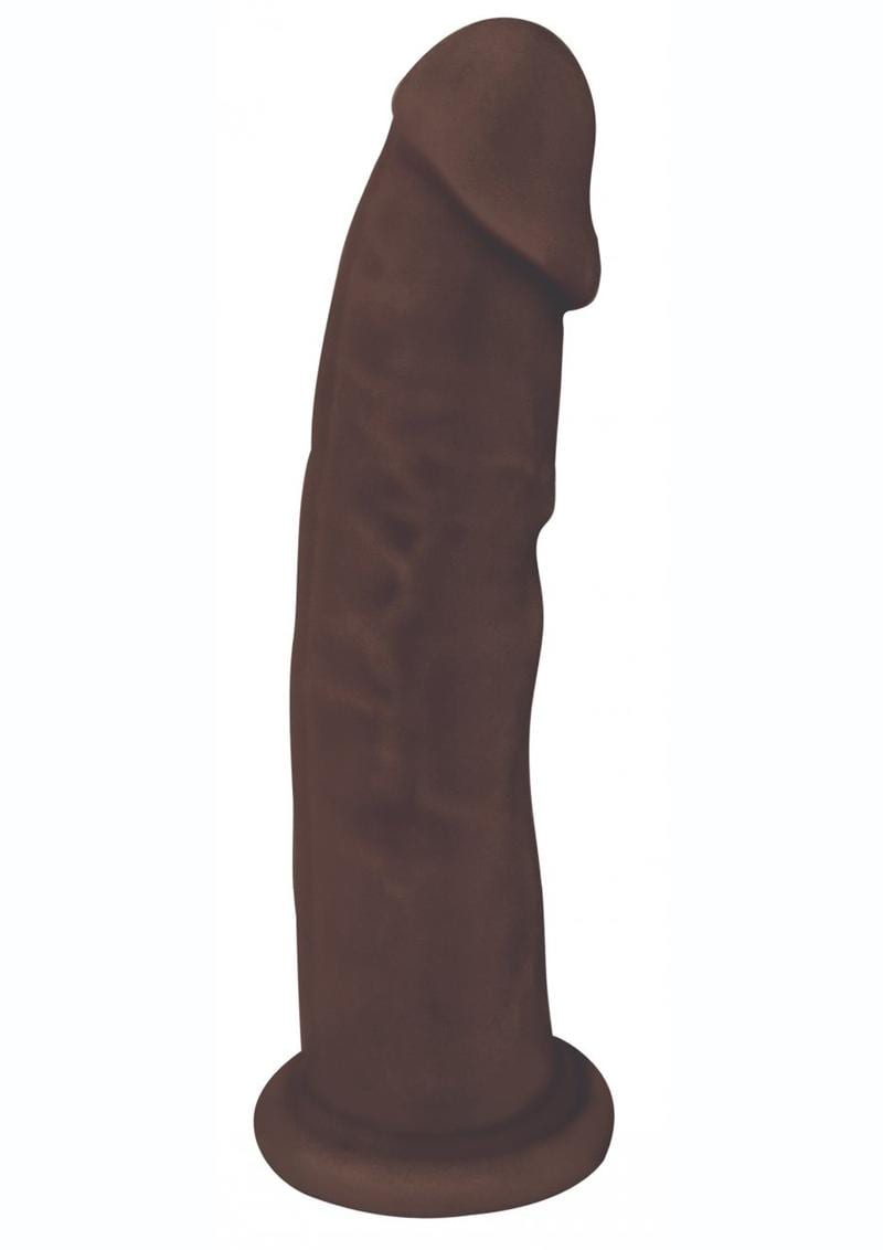 Fleshstixxx Dual Density Silicone Bendable Dong 8 in - Chocolate