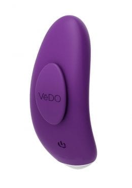 VeDO Niki Rechargeable Silicone Panty Vibrator - Deep Purple