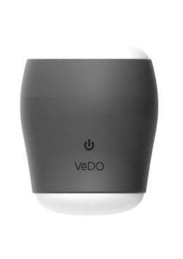 VeDO Grip Rechargeable Silicone Vibrating Sleeve - Just Black/Glow In The Dark