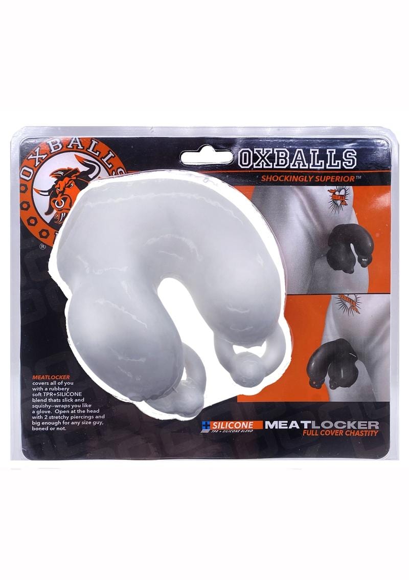 Meatlocker Silicone Chastity - White/Frost