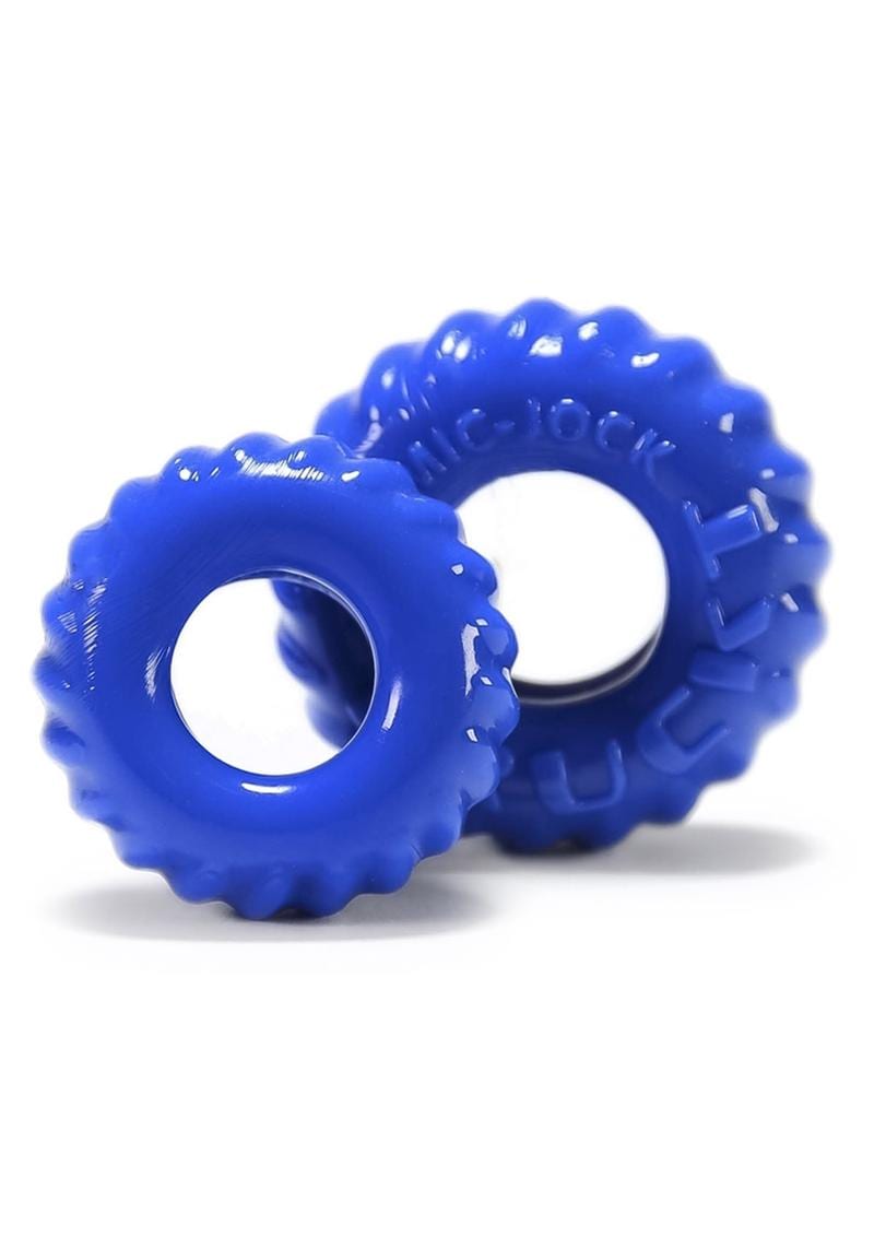 Oxballs Truckt Cock Ring (2 Pack) - Police Blue
