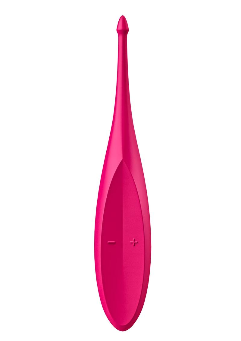 Satisfyer Twirling Fun Silicone Vibrator - Magenta