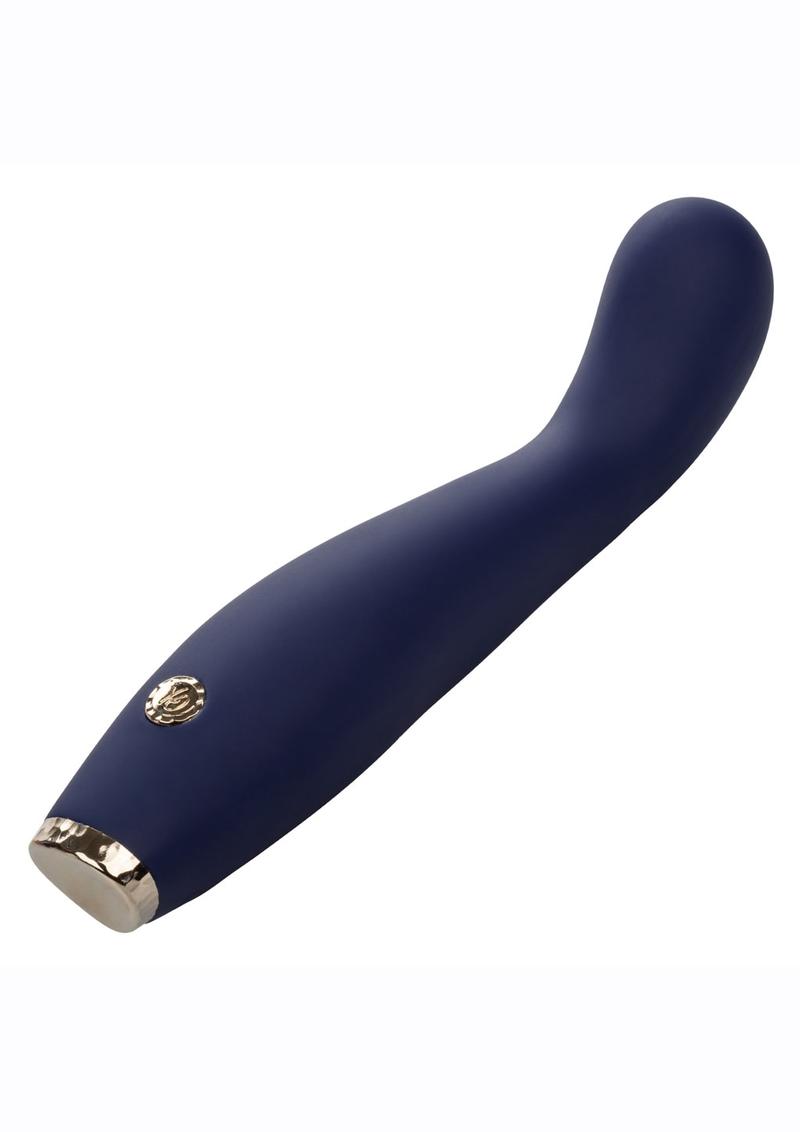 Chic Peony Rechargeable Silicone Wand Massager - Blue
