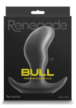 Renegade Bull Silicone Anal Plug - Large - Black