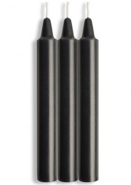 LaCire Drip Pillar Candles - Black