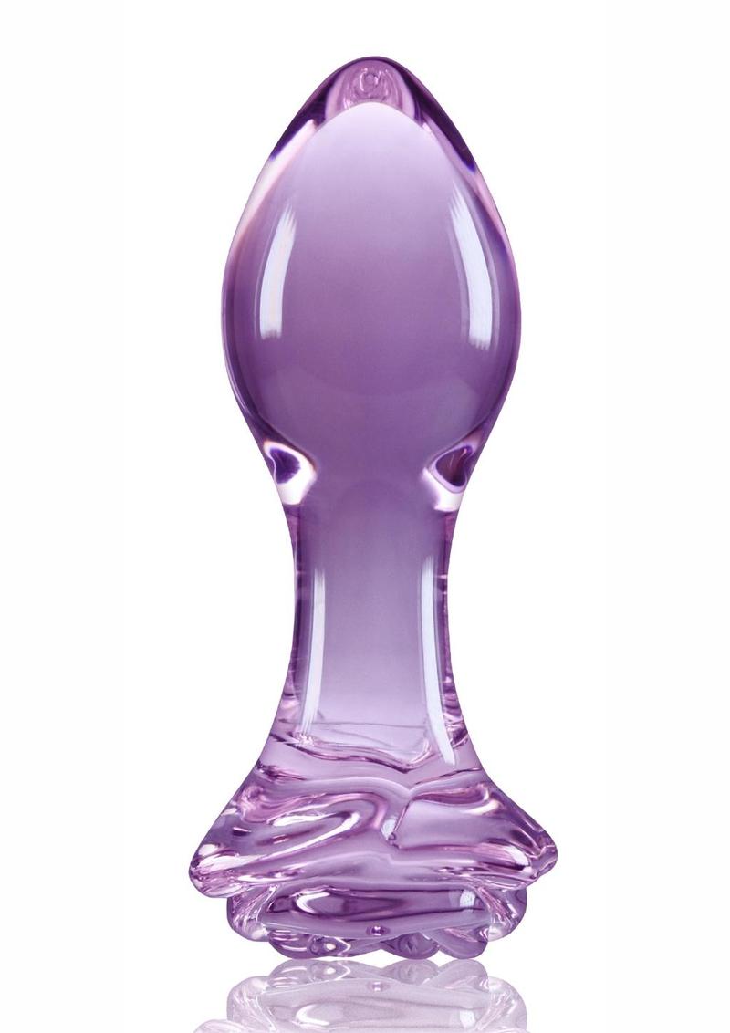 Crystal Premium Glass Rose Probe - Purple