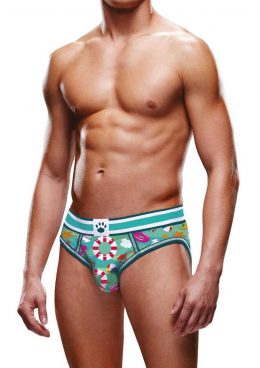 Prowler Beach Open Brief - Medium - Aqua