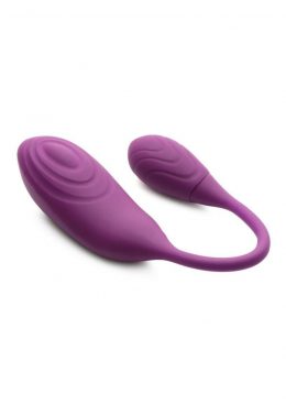 Inmi Slim Pulse Rechargeable Silicone 7X Pulsing Clit Stimulator andamp; Vibrating Egg - Purple