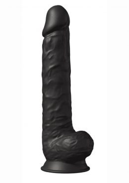 SilexD Model DD03 Silicone Realistic Dual Dense Dildo 15in - Black