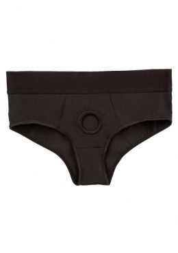 Her Royal Harness Backless Brief - 2XLarge/3XLarge - Black
