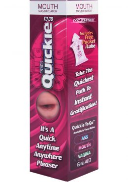 Quickie To Go Ultraskyn Masturbator - Mouth - Vanilla