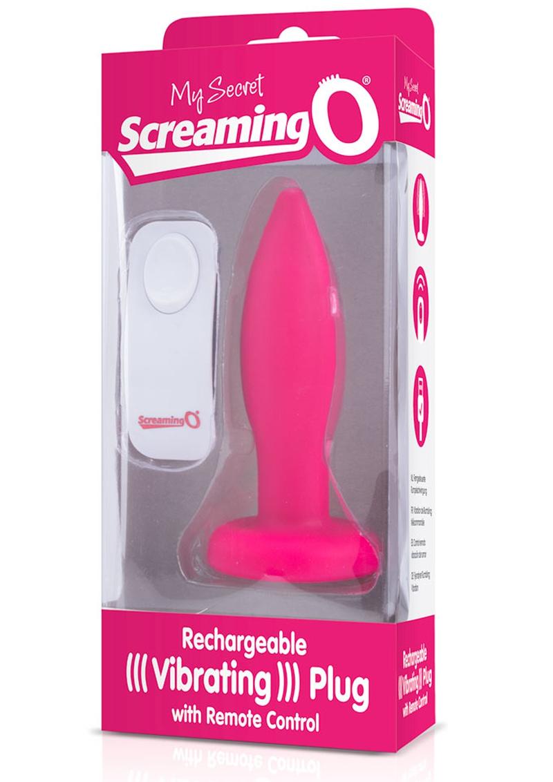 My Secret Rechargeable Vibrating Plug with Wireless Remote Control Waterproof - Pink