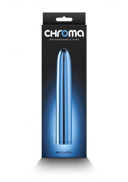 Chroma Classic Rechargeable Vibrator 7in - Blue